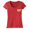 Juniors 60/40 Scoop Tee Thumbnail