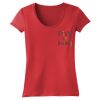 Juniors 60/40 Scoop Tee Thumbnail